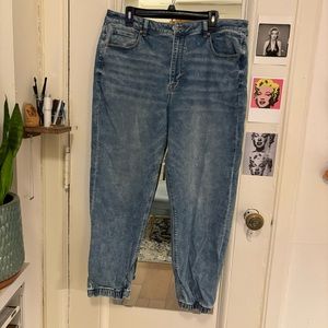American Eagle Denim Mom Joggers